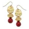 Red Coral Bentley Earrings