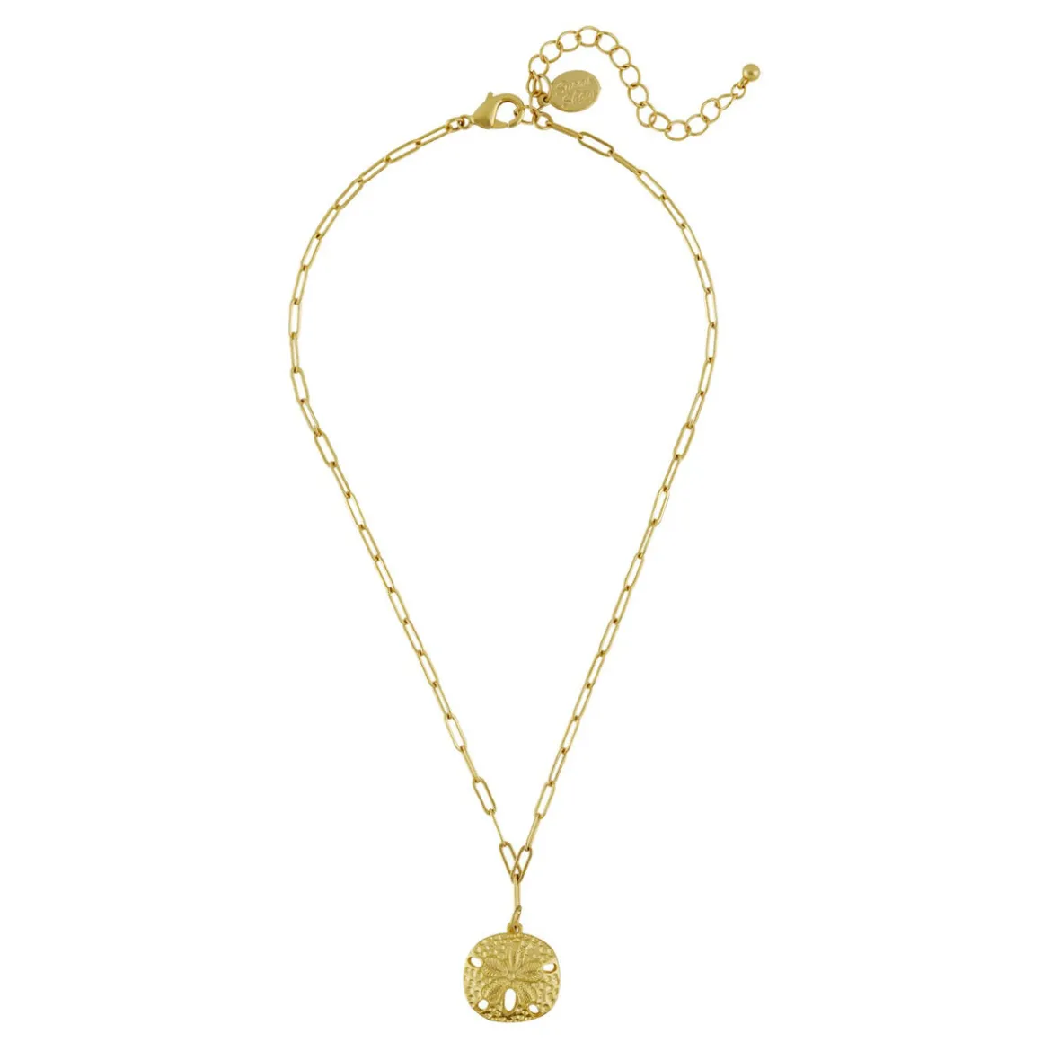 Sand Dollar Paperclip Necklace