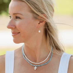 Small Freshwater Pearl Drop Earrings