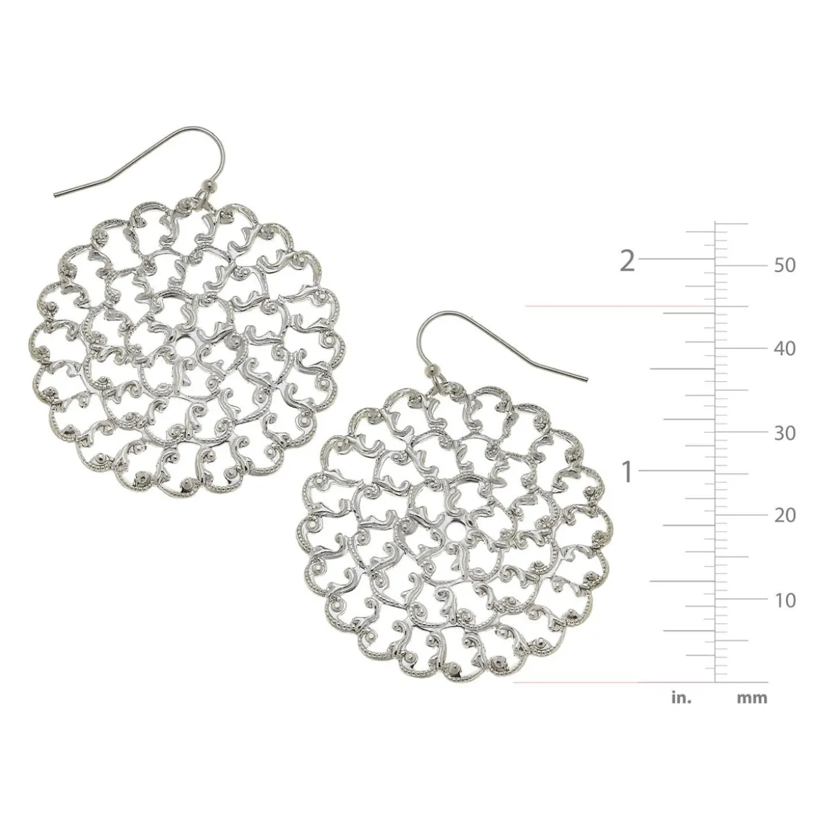 Small Round Filigree Earrings