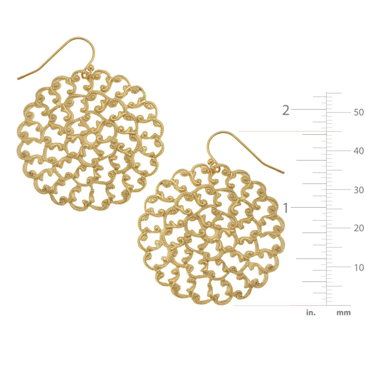 Small Round Filigree Earrings