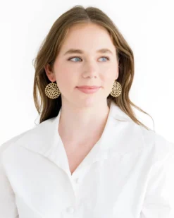 Small Round Filigree Earrings