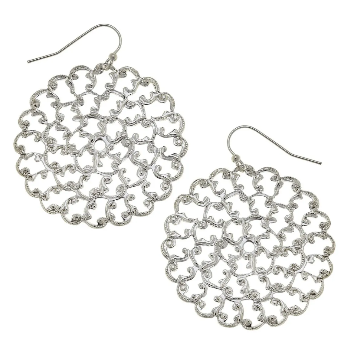 Small Round Filigree Earrings