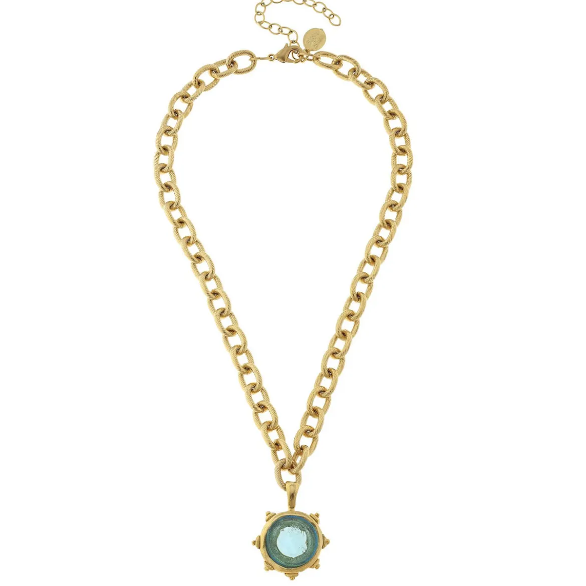 Small Venetian Glass Coin Necklace