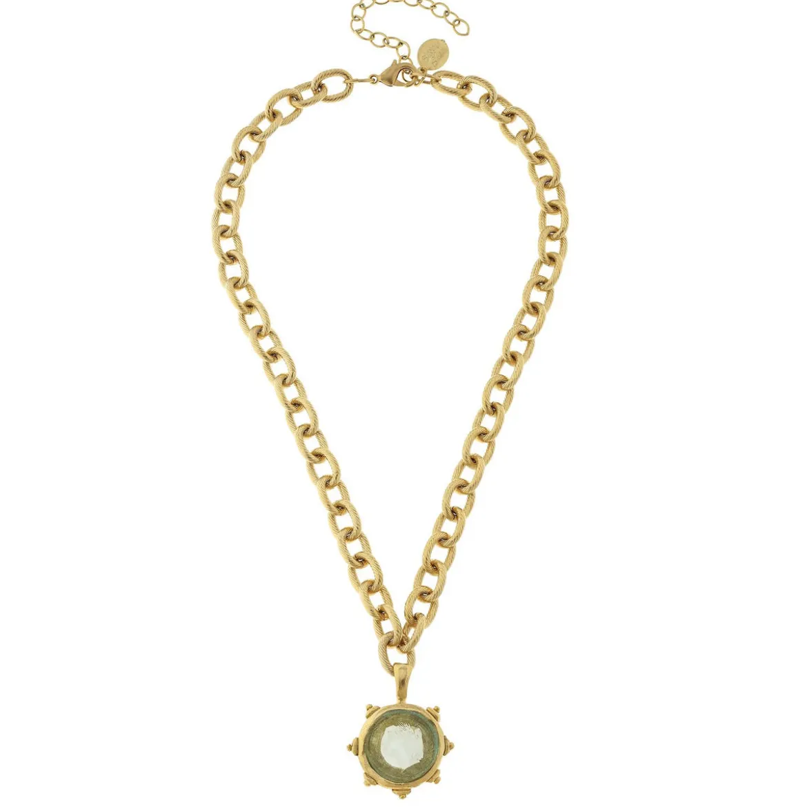 Small Venetian Glass Coin Necklace
