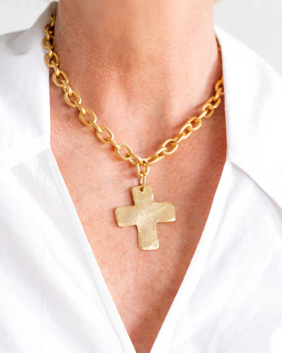 Solid Cross Necklace