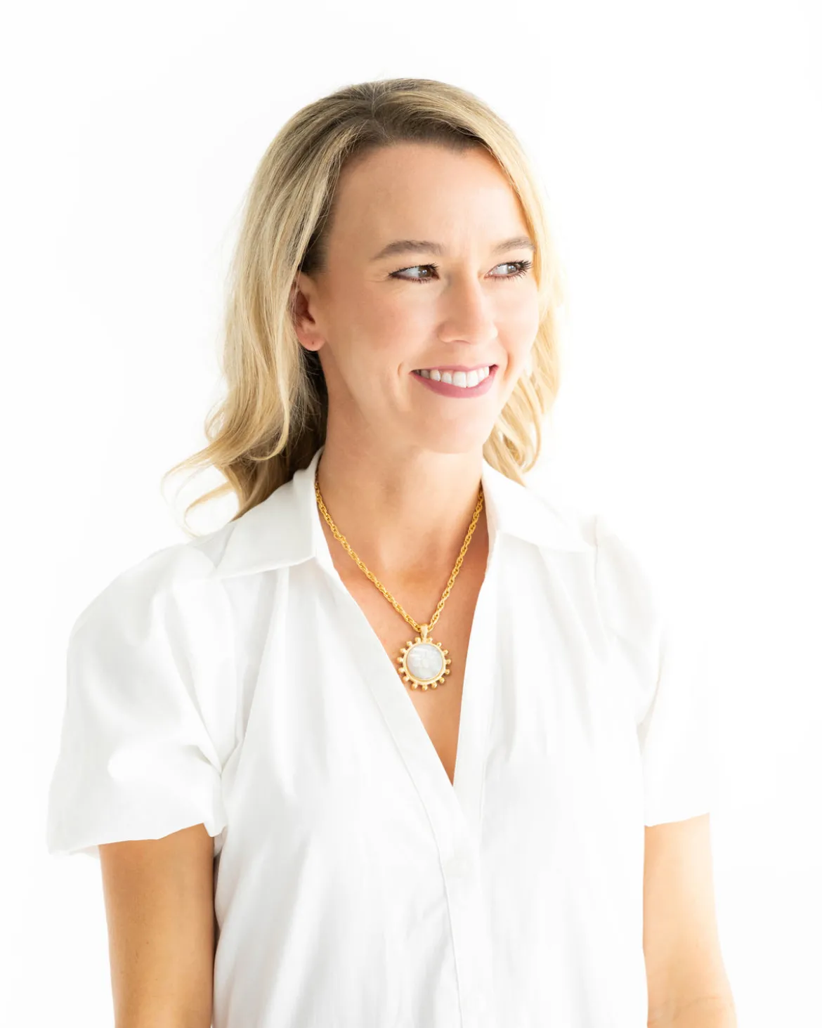 Sophie Engraved Bee Necklace