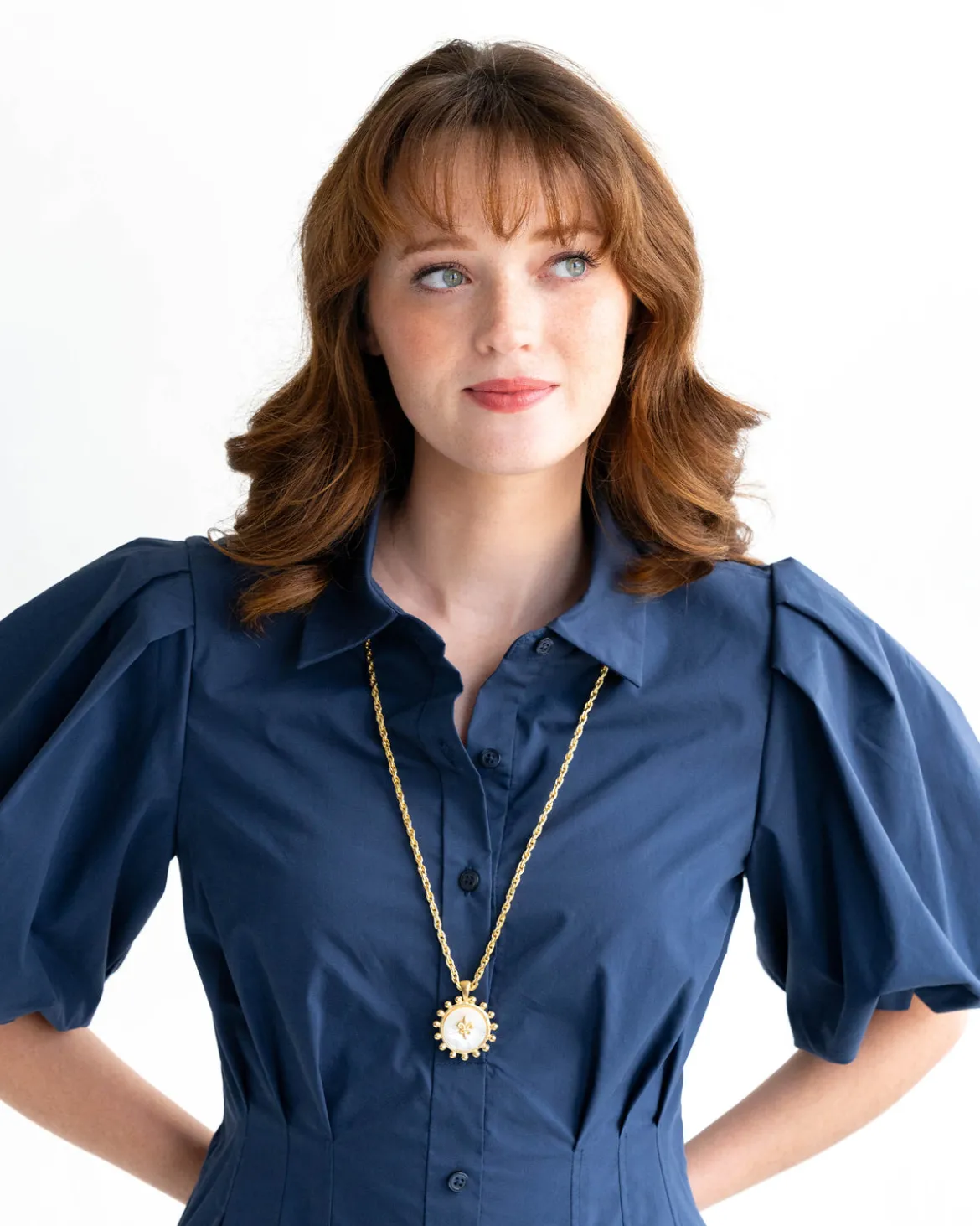 Sophie Long Fleur de Lis Necklace