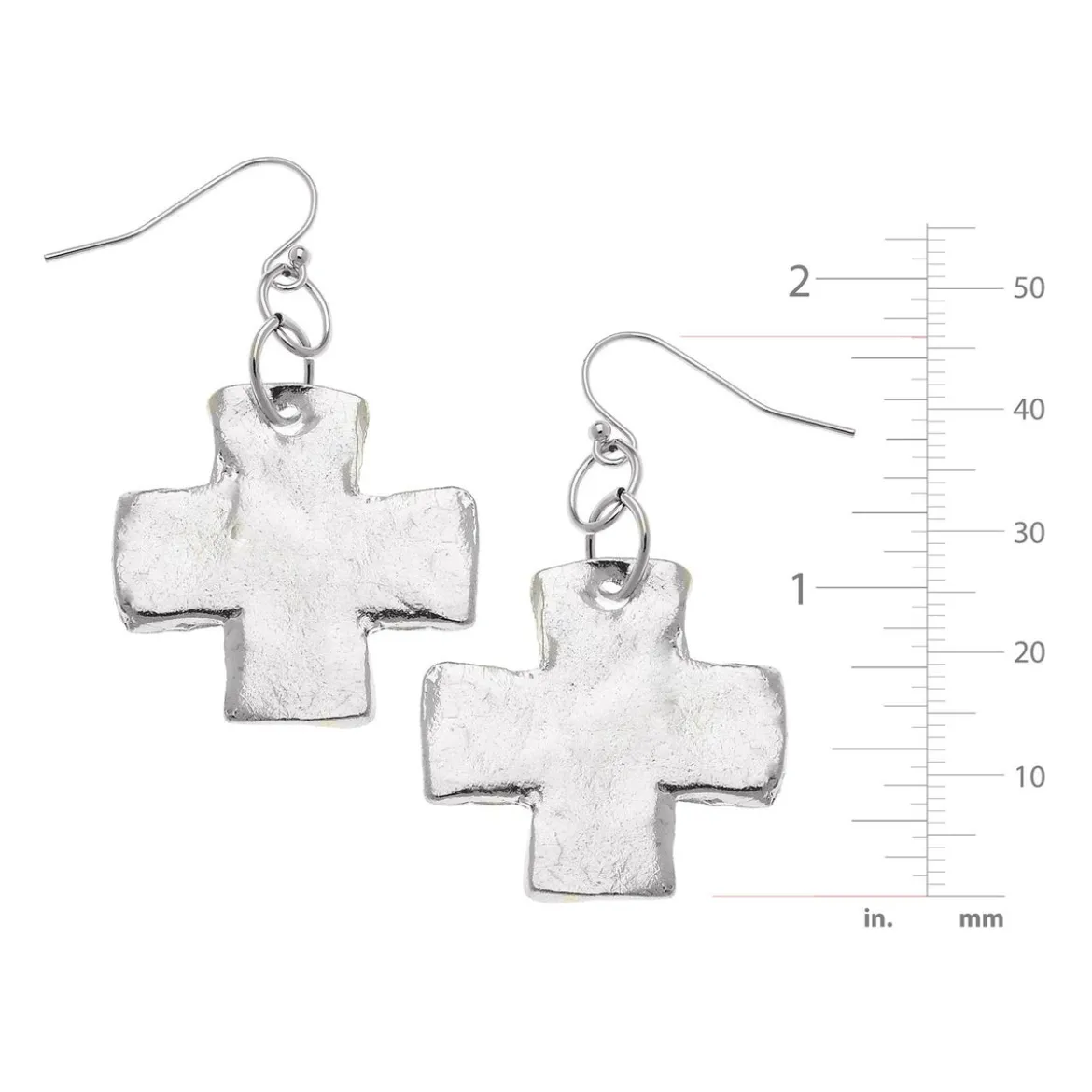 Square Cross Earrings
