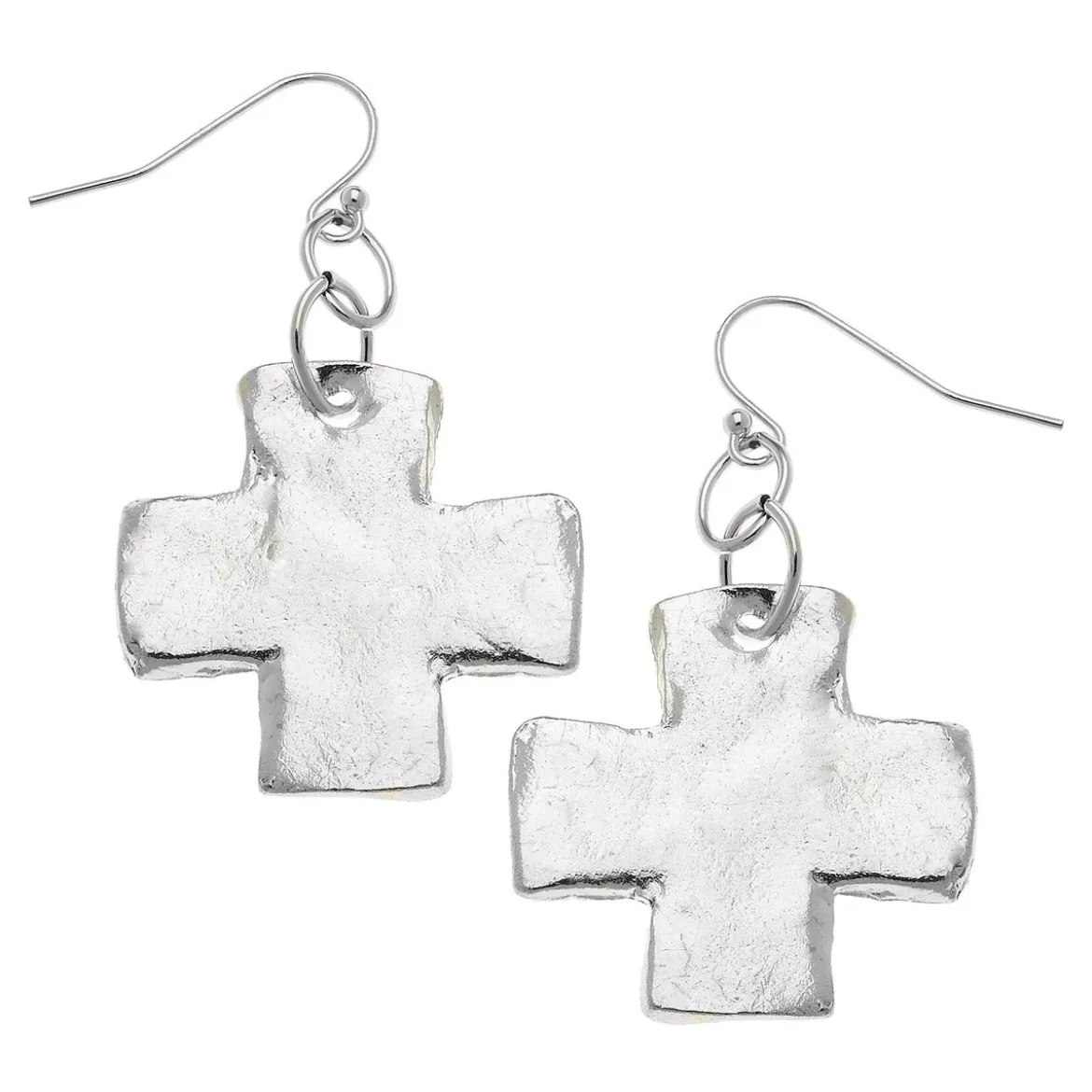 Square Cross Earrings