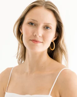 Textured Classic Hoops