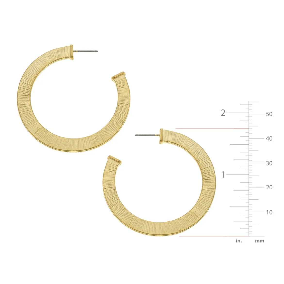Textured Classic Hoops