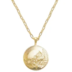 Tobacco Leaf Cable Necklace