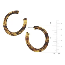Tortoise Flat Hoops