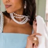 Triple Strand Pearl Necklace
