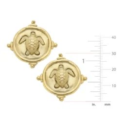 Turtle Intaglio Studs