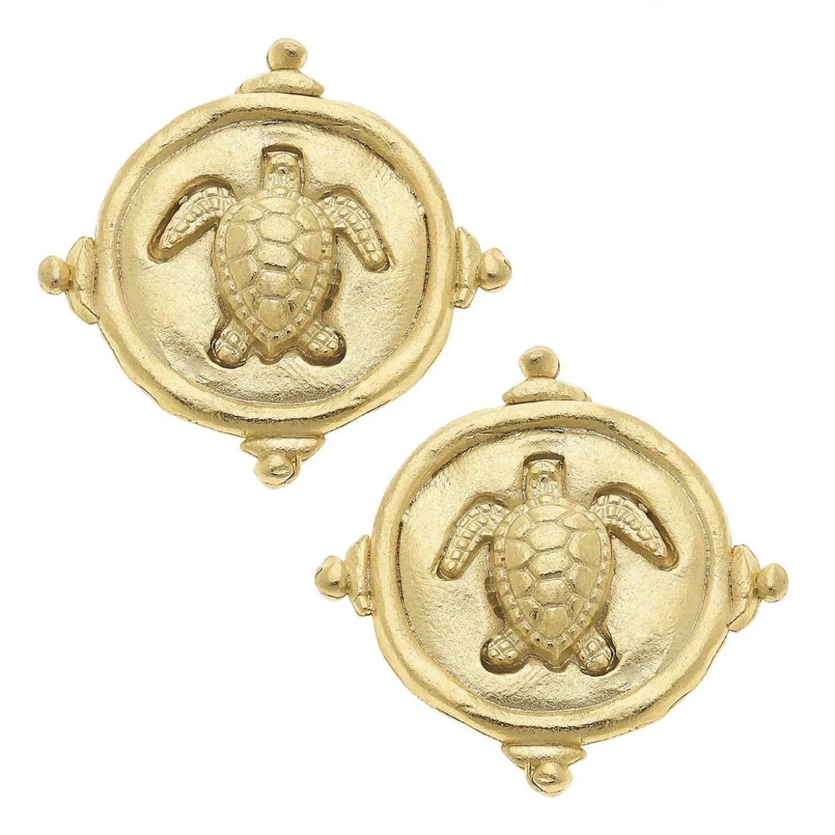 Turtle Intaglio Studs