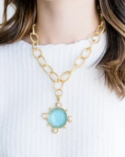 Venetian Glass Chain Necklace