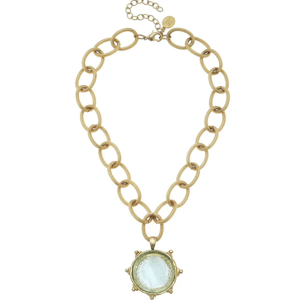 Venetian Glass Coin Necklace